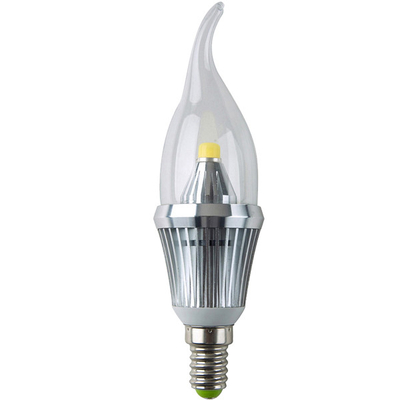 6063 Aluminium E14 Base 85 - 265V AC 4W LED Candle Glühlampen 50 * H110 mm
